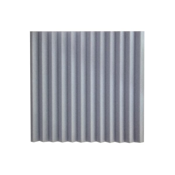 Lydabsorberende skumpaneler Grey 12-pack L