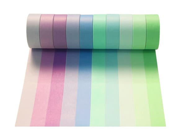 Regnbue Washi Tape-sett med 20 ruller