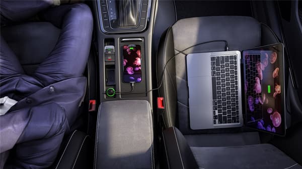 Dobbel USB-billader USB-C™ PD (strømforsyning) (45 W)