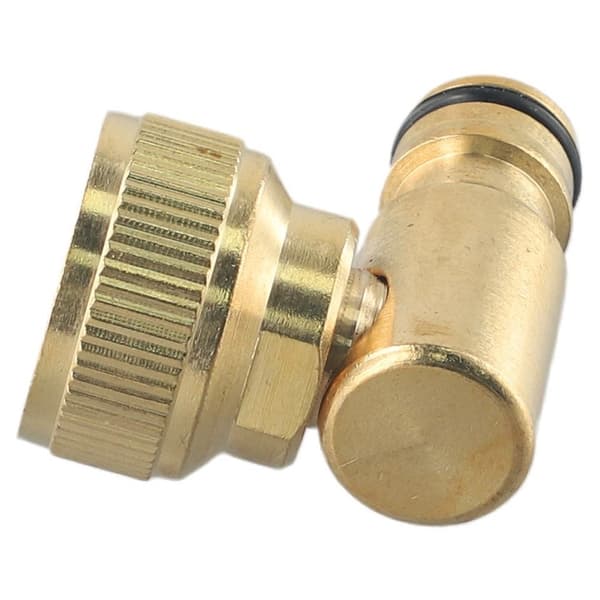 90 Graders Svivelkranadapter - Europeisk Standard Messing