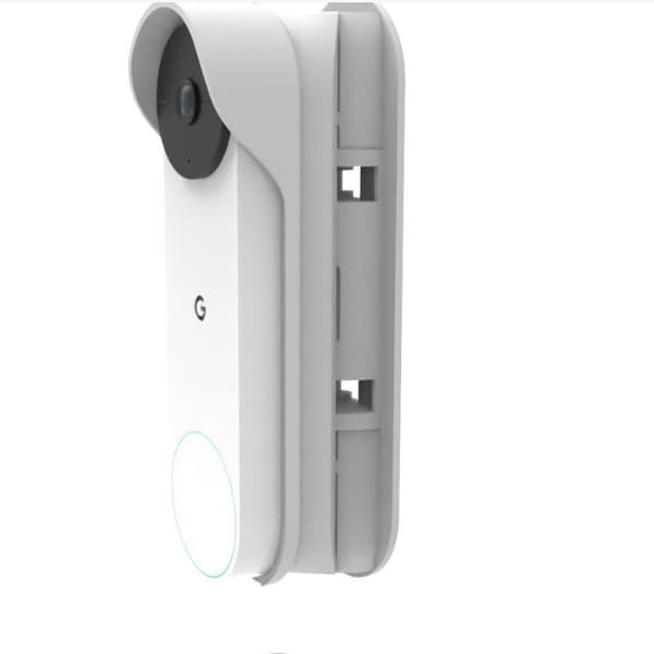 Justerbart monteringsbrakett for Google Nest Doorbell White
