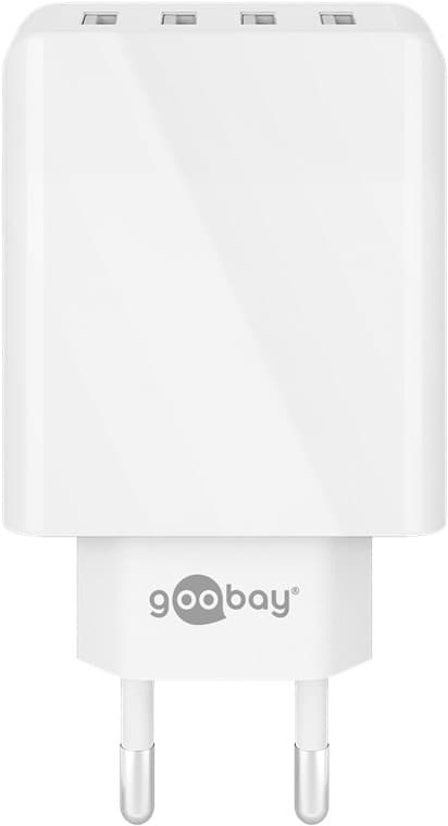 USB-A multiport laddare (30 W) vit