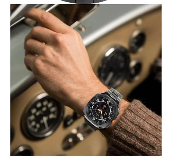 Premium magnetisk rustfrit stål rem til Galaxy Watch 7 Black