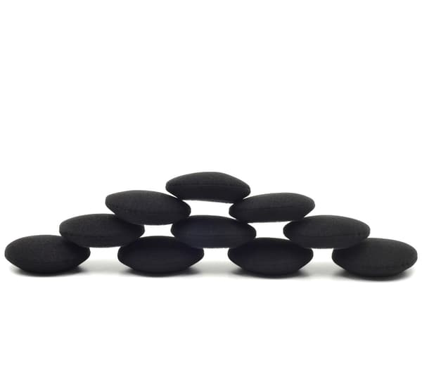 5 par øreputer for øretelefoner Black 48mm