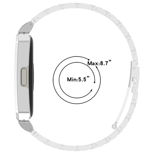 Rustfrit stålrem til Huawei Band 10/9/8 Black