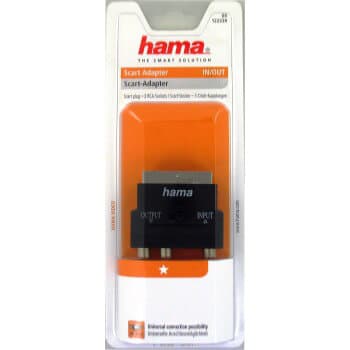 Sovitin 3xRCA-Scart Naaras-Uros I/O Musta
