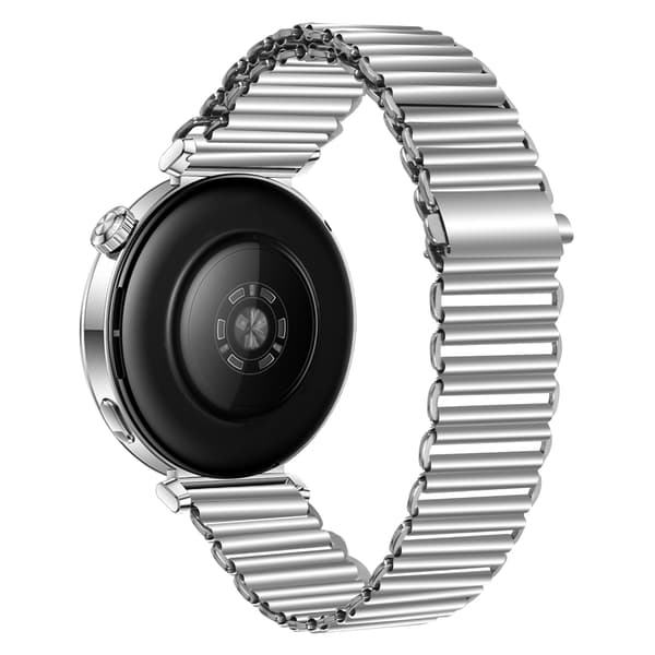 18MM Rustfrit Stål Urrem til Huawei GT5 Serien Silver