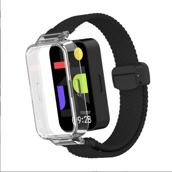 Redmi Band 3/9 Active Nylon urrem med magnetisk spænde Black