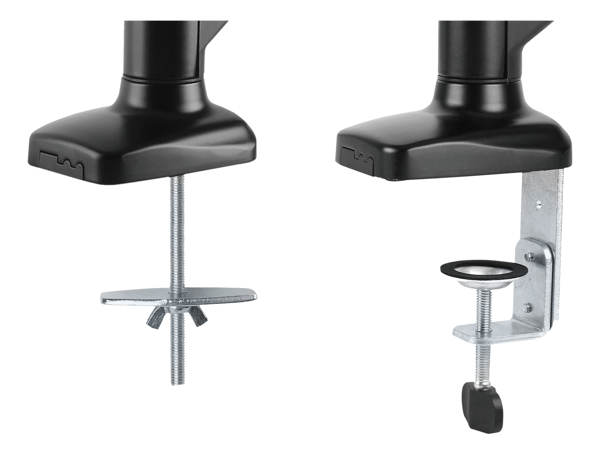 Monitor desk mount 13-27", gas operated, VESA, three axis