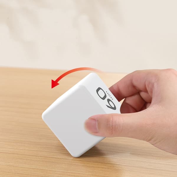 LCD Display Cube Induction Timer med Beep Reminder White
