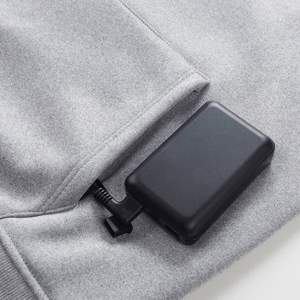 5 Zone Opvarmet Vest Grey XXL