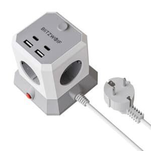 BlitzWolf BW-EC1 4xAC 2xUSB-A 2xUSB-C forlænger