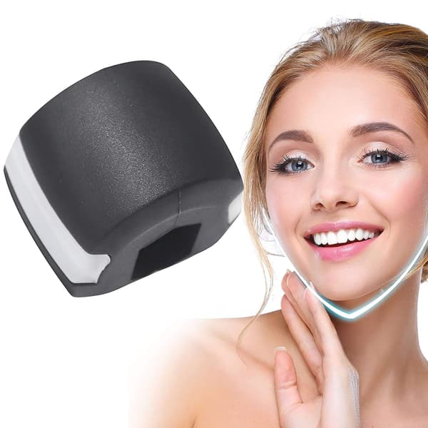 Jaw exerciser för käklinje-träning Svart