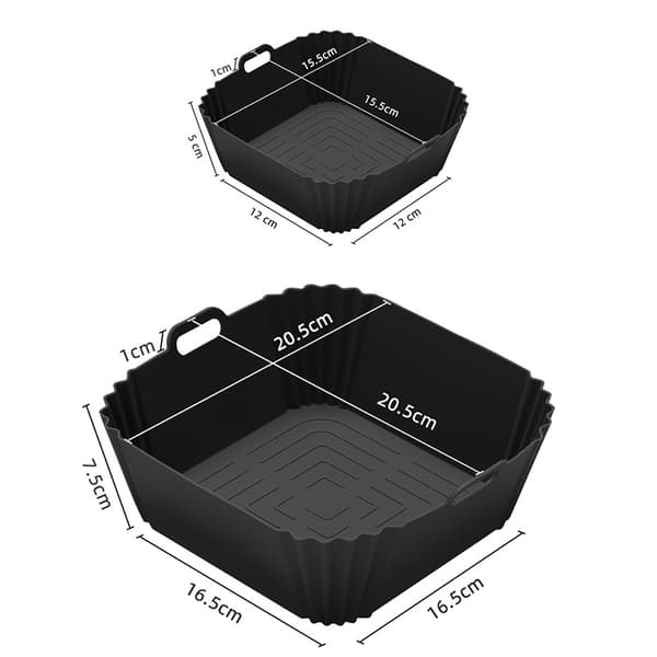 Set med silikonfoder till airfryer för Ninja FN101GY Black