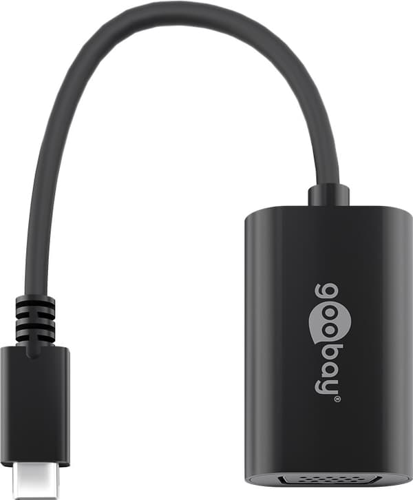 USB-C™ til VGA-adapter, 0,2 m, sort