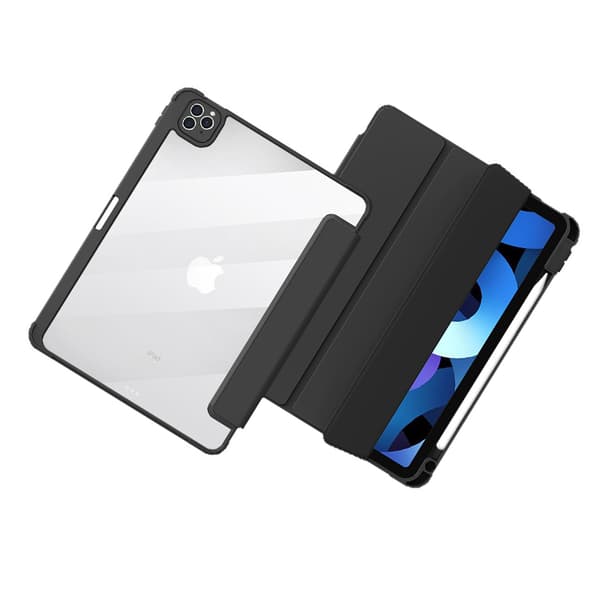 Støtsikkert akryl-deksel for iPad 9.7" med pennholder