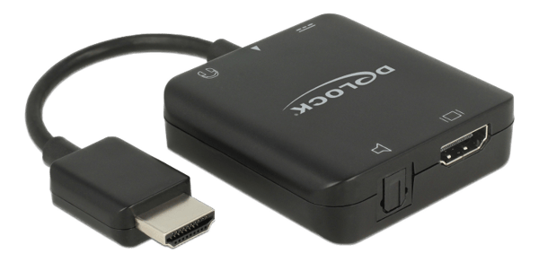 HDMI Audio Extractor 4K 60 Hz compact, black