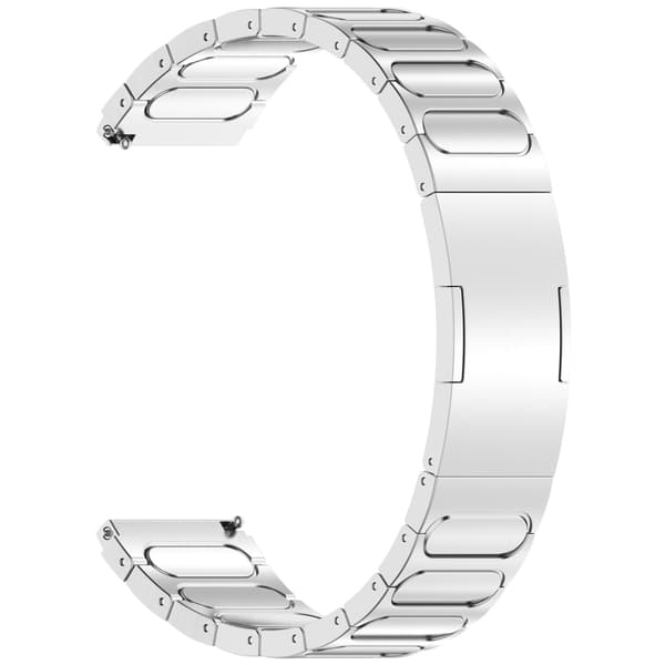 Titanium klockarmband för 22 mm Smartwatch Silver Folding Clasp