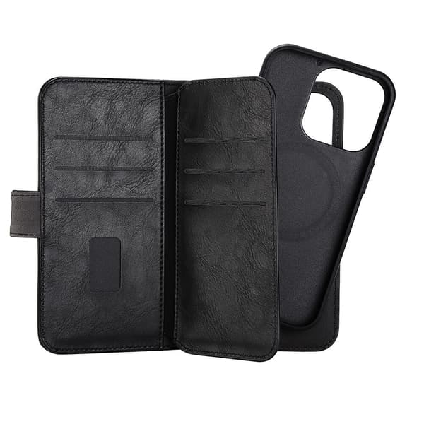 Wallet 2-i-1 7 Kortrum MagSeries Sort - iPhone 14 Pro