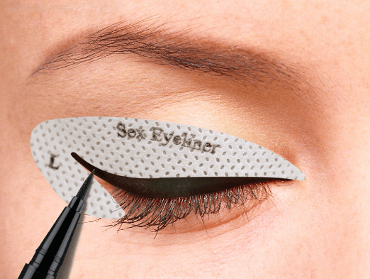 Schabloner för eyeliner / ögonskugga 4 ark