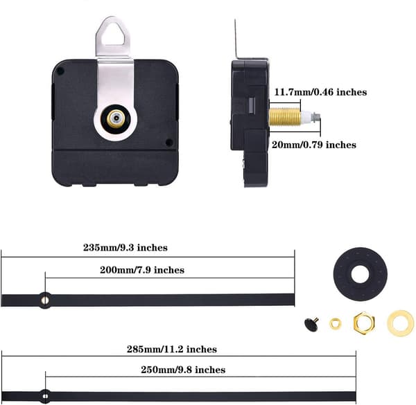 DIY-kellokoneisto käsillä ja tarvikkeilla Black