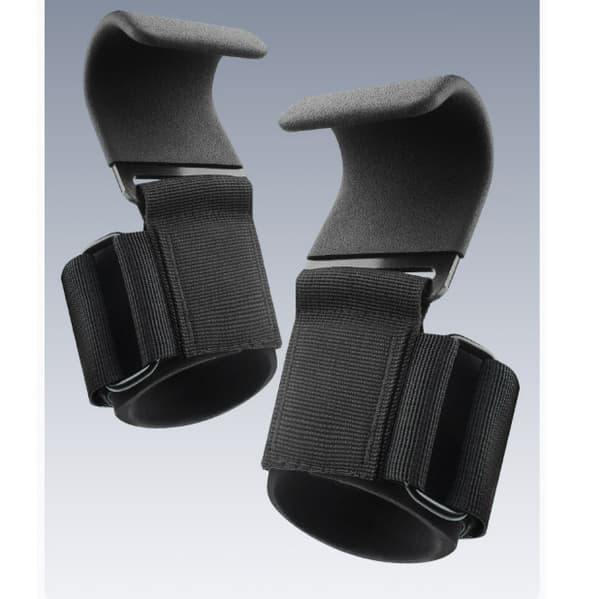 Upgraded Lifting Grips Straps for Pull-Ups - 2 Pack Black