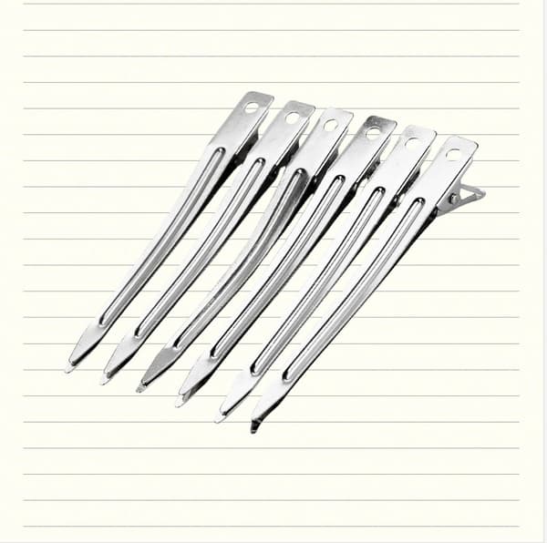 Stora Metallhårklämmor Salong Stylingklämmor 10-pack