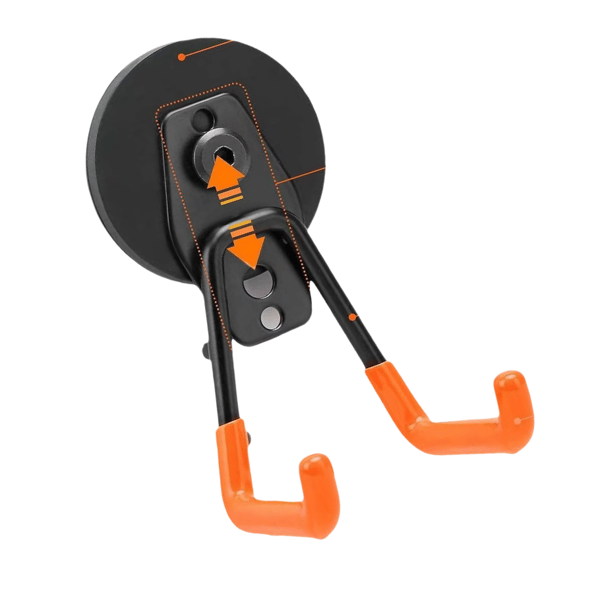 Magnetiska Krokar - Robust Förvaring för Verktyg Orange