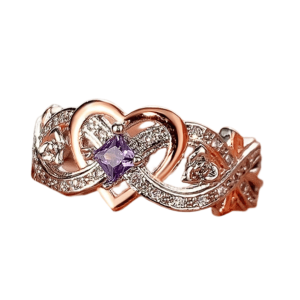 Naisten sydänsormus Silver 17.4 mm