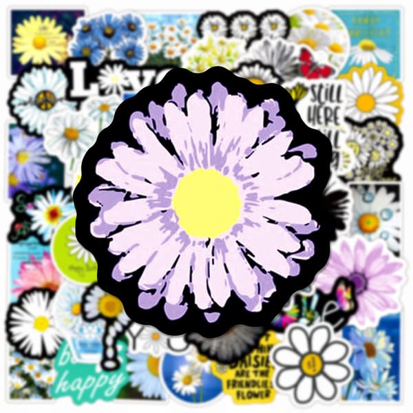 Vattentäta Daisy Doodle Stickers