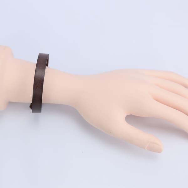Skinnarmbåndsett med 3 stk DarkBrown