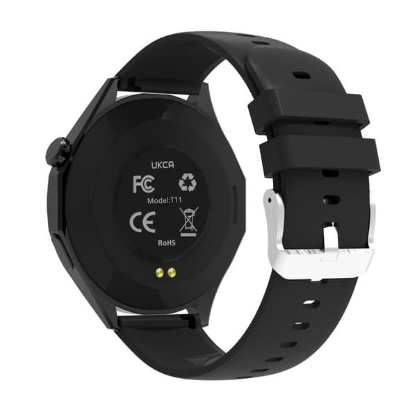 Multifunktionelt Smartwatch med Bluetooth-opkald, pulsmåler og tilpasselig urskive Black