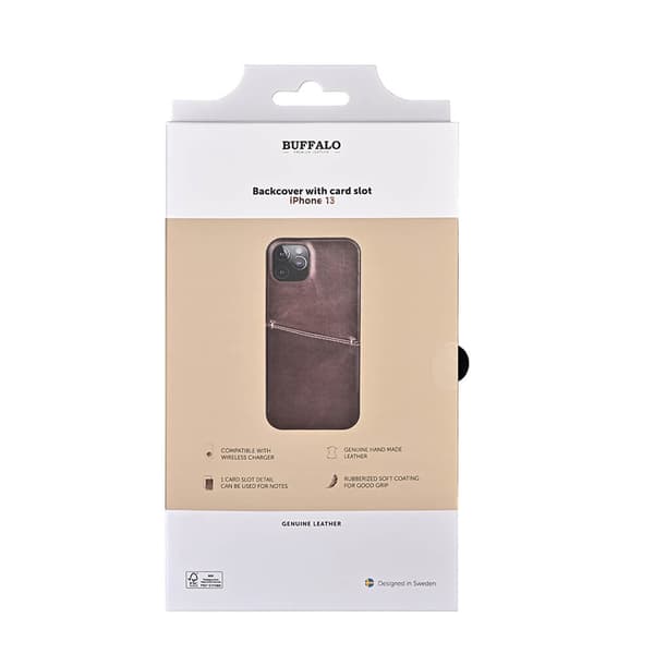 Mobilskal Läder Brun - iPhone 13