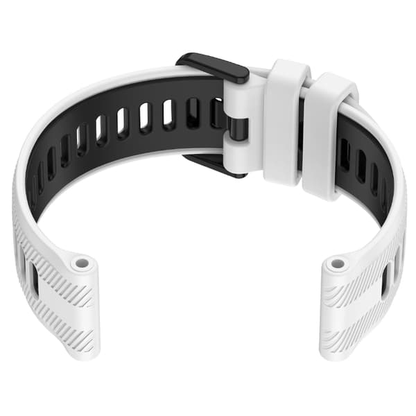 Hvid & Sort Silikone Urrem til Garmin Forerunner 965
