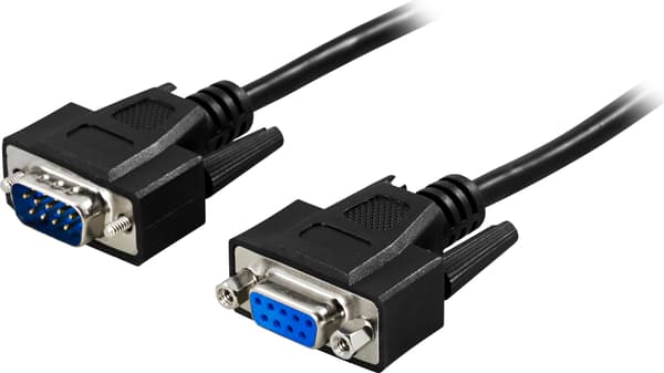Extension cable DB9ma-fe 1m, black