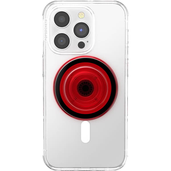 PopGrip för Magsafe Danger Red Translucent