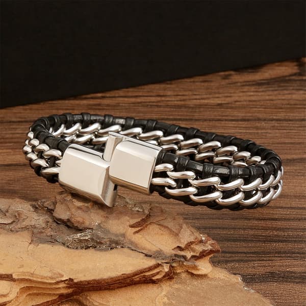 Armband i Flätat PU-Läder