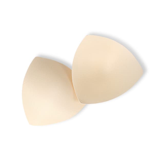 YZ007 Triangle Sponge Bra Pads Hudfarve One Size (2 Par)
