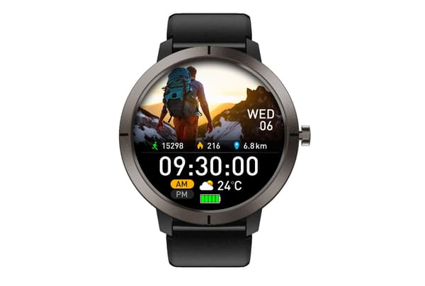 GPS Smartklokke med Multi-Satellittposisjonering, AMOLED-Skjerm og Bluetooth-Anrop Black