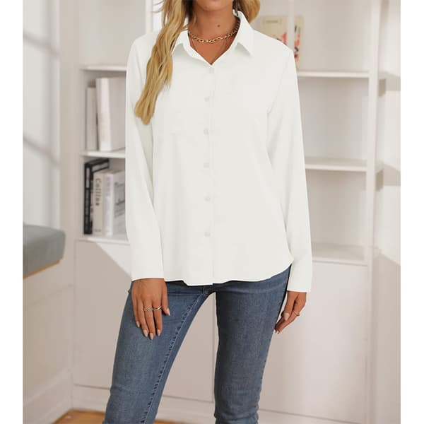 Klassinen pitkähihainen paita White S