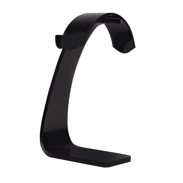 Hovedtelefon Stander Kabelholder Plast Sort