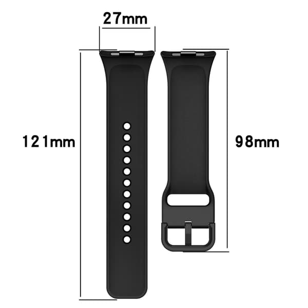 Utbytesarmband för Redmi Watch 5 - Bekväm Silikon Black