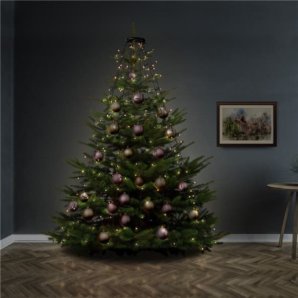200 LED sengeteppe juletrebelysning med ring