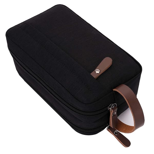 Toalettmappe med stor kapasitet Black