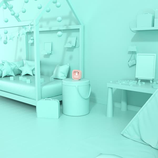 Vekkerklokke med Lys Billy Clock Rosa