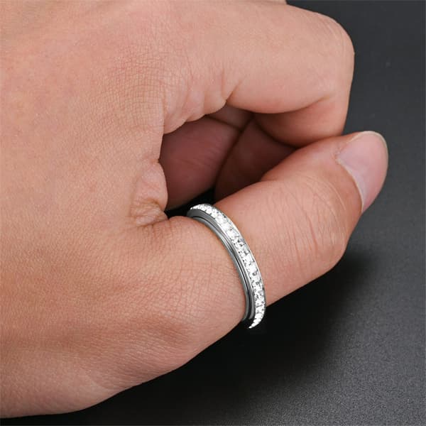 Roterbar anti-stress ring Silver 16.5 mm