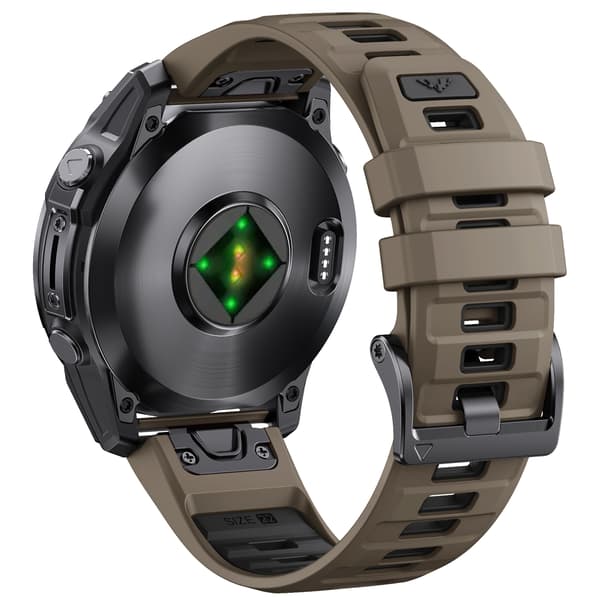 Silikon Quick Release-stropp for Garmin Fenix 8 Brown
