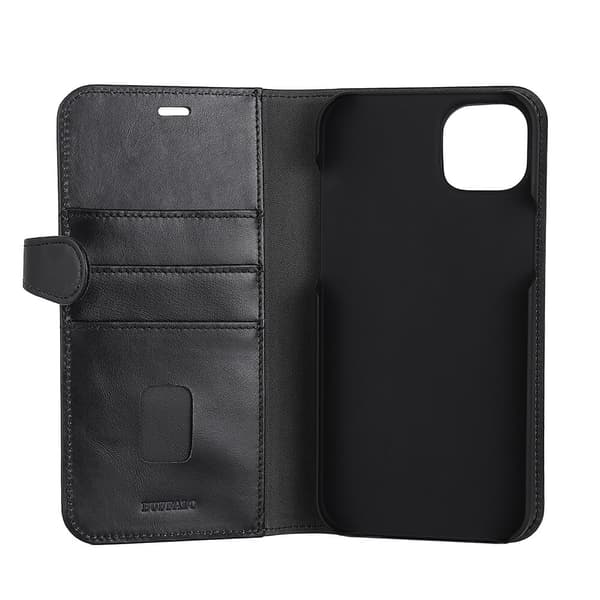 2in1 Wallet Leather 3 card iPhone 14 Plus Black