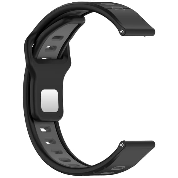 Silikon klokkerem til Garmin Vivoactive 6 Black+Grey