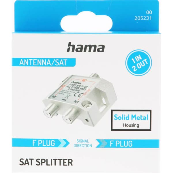 SAT Splitter 2-vejs Fuldt afskærmet